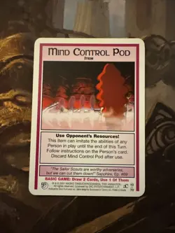 Sailor Moon CCG Card Game Past & Future Mind Control Pod TCG 10 of 70 - Image 1