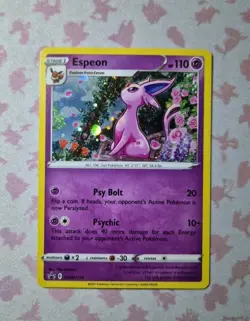 Pokemon Card Espeon SWSH174 Sword & Shied Holo Promo NM - Image 1