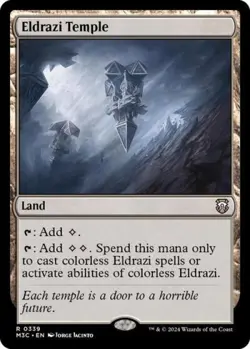 Eldrazi Temple (Ripple Foil) -Foil Near Mint MTG Commander: Modern Horizons 3 - Image 1