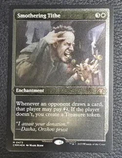Smothering Tithe (Foil Etched) Commander Masters MTG NM Magic Card - Image 1