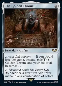 MTG The Golden Throne [Warhammer 40,000] Near Mint Magic - Image 1
