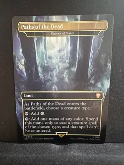 Paths Of The Dead - Cavern Of Souls - MTG LTC M 0362 Borderless Foil NM - Image 1