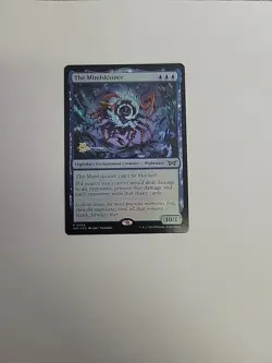 MTG the Mindskinner Pre-Release Stamp Duskmourn: House of Horror Foil Edition - Image 1