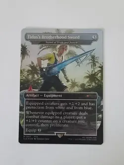 Tidus's Brotherhood Sword - Sword of Truth and Justice (Rainbow Foil)Secret Lair - Image 1