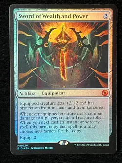 💎 FOIL 💎 SWORD OF WEALTH AND POWER 💎 THE BIG SCORE 🔥 FREE SHIPPING! 🔥 - Image 1