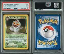 2000 Pokemon Team Rocket Dark Arbok Holo #2 PSA 7 NM - Image 3