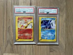 Sequential PSA 10 2002 Japanese Mysterious Mountains 1st Ed Moltres + Articuno - Image 1