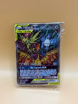 Pokemon TCG Hidden Fates Moltres Zapdos & Articuno GX SM210 Sealed Promo - Image 1