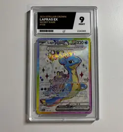 Pokemon TCG Lapras EX Full Art Stellar Crown 158/142 ACE 9 MINT 🔥 - Image 1