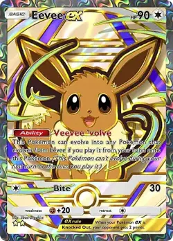 EEVEE EX FULL ART 2 STAR POKEMON TCG POCKET READ DESCRIPTION - Image 1