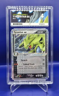 Pokemon TCG Tyranitar EX 17/17 Pop Series 1, 2004 Condition ACE 4 - Image 1