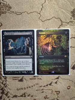 Black Pack Commander MTG Foil Cards (Buried Alive & Entomb) - Image 1