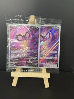 Pokemon Center Shrouded Fable Pecharunt SVP129 Stamped & Non Stamped Promo Cards - Image 1