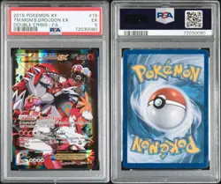 Pokemon TCG Team Magma's Groudon-EX Double Crisis Holo Card 15/34 PSA 5 *CLEAN* - Image 3