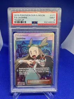 Jasmine Full Art Trainer 177/181 Team Up Pokemon Card PSA 9 Mint - Image 1