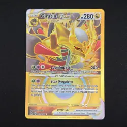 Pokemon TCG Card Giratina VSTAR 212/196 Lost Origin Gold Secret Rare - NM - Image 1