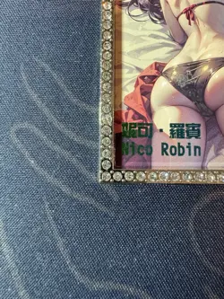Goddess Robin Numbered Metal Card Black Bikini Waifu Doujin One Piece Character - Image 5