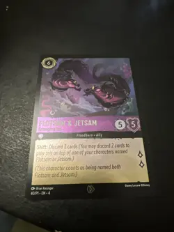 PROMO Flotsam & Jetsam Entangling Eels Disney Lorcana Foil Holo 40/P1 EN Card - Image 2
