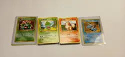1999 COMPLETE BULBASAUR & SQUIRTLE VHS INTRO 82 CARD DECK JAPANESE POKEMON CARDS - Image 1