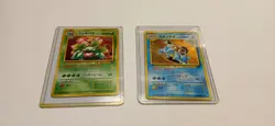 1999 COMPLETE BULBASAUR & SQUIRTLE VHS INTRO 82 CARD DECK JAPANESE POKEMON CARDS - Image 5