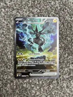ITALIAN Pokemon TCG Zekrom EX Card SIR 166/086 Black Bolt - Image 1