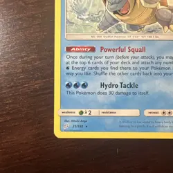 Blastoise 25/181 Team Up Exclusive Shatter Glass Holo Pokemon Card * Near Mint - Image 3