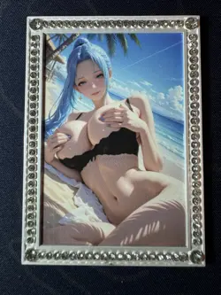 Goddess Beach Vivi Numbered Metal Card Bikini Waifu Doujin One Piece Character - Image 1