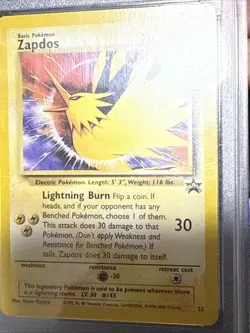 Pokemon Card Zapdos 23 Black Star Promo WOTC Promo MGC 9 MINT - Image 2