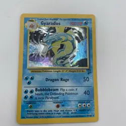 Gyarados 7/130 Base Set 2 2000 Holo Rare WOTC Pokemon Card - Image 2