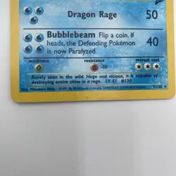 Gyarados 7/130 Base Set 2 2000 Holo Rare WOTC Pokemon Card - Image 3