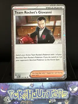 Pokemon Card Team Rocket's Giovanni 174/182 Destined Rivals Holo NM - Image 1