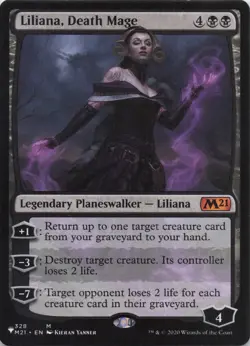 Liliana, Death Mage The List Regular Mythic #328 NM MTG - Image 1