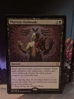 Phyresis Outbreak Commander: Phyrexia: All Will Be One Regular NM (#012/028) - Image 1