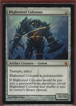 MTG Blightsteel Colossus NM Mir - Image 1