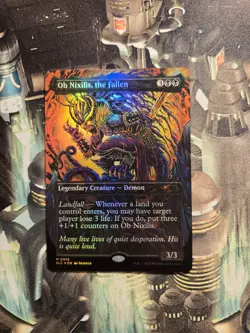 Ob Nixilis, the Fallen Foil, An Encyclopedia of Magic Secret Lair, NM - Image 1