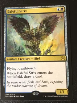 Baleful Strix X1 Eternal Masters NM Condition See Pics Front Back - Image 1