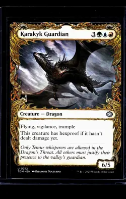 2025 MTG Magic The Gathering TDM Tarkir Dragonstorm Showcase Karakyk Guardian - Image 1