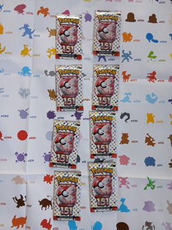 151 Booster Pack Lot of 8 Scarlet & Violet Pokemon TCG Loose Pack 8 *SEALED/NEW* - Image 1