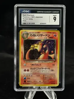 Dark Charizard Holo #6 Japanese Team Rocket 1997 Pokemon CGC 9 🔥 - Image 1
