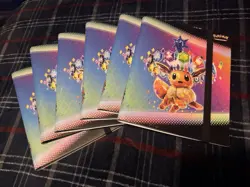 Pokemon Prismatic Evolutions Eevee TCG Binder Only LOT OF 6 - Image 1
