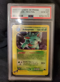Pokemon - Skyridge (2003) - Nidoqueen - Reverse Foil #22 - PSA 10 - GEM MT - Image 1