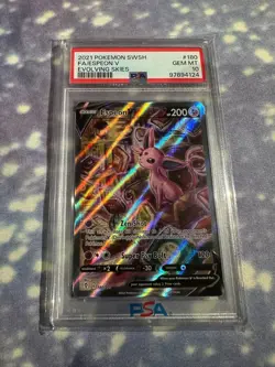 PSA GEM MINT 10 - Espeon V (Alternate Full Art) 180/203 - Pokemon Evolving Skies - Image 2