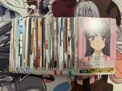 Weiss Schwarz JP Bunny Girl Senpai 50 different Card Lot Near Mint Assorted - Image 1