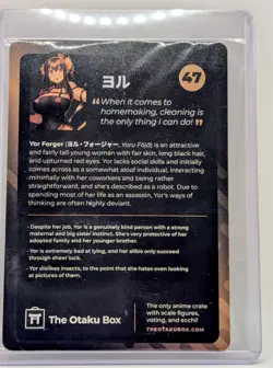 Otaku Box Limited Edition Collectible Card #47 Yor Forger Spy X Family - Image 2