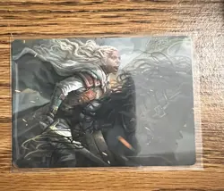 Eowyn Fearless Knight Art Card Gold-Stamped Signature MTG The Lord of the Rings - Image 1