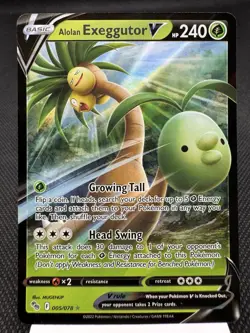 Alolan Exeggutor V 005/078 - Ultra Rare Holo - Pokemon Go Pokemon Card MINT - Image 1