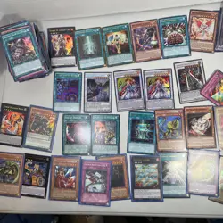 Huge Yugioh Card Collection Lot 1350+ Vintage Rare/Holo LP-Damaged - Image 2