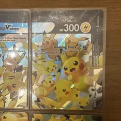 Pikachu V-Union Celebrations Set of 4 SWSH Promo Pokemon Cards NM - Image 5