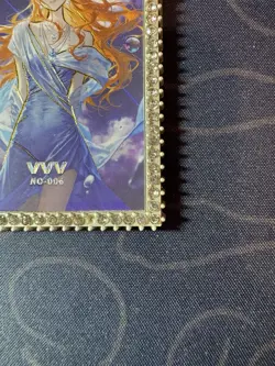 Goddess Nami Blue Dress Numbered Metal Card Waifu Doujin One Piece Character - Image 4