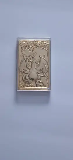 Pokemon Charizard Trading Card 23k Gold Plated Burger King 1999 Card Only - Image 1